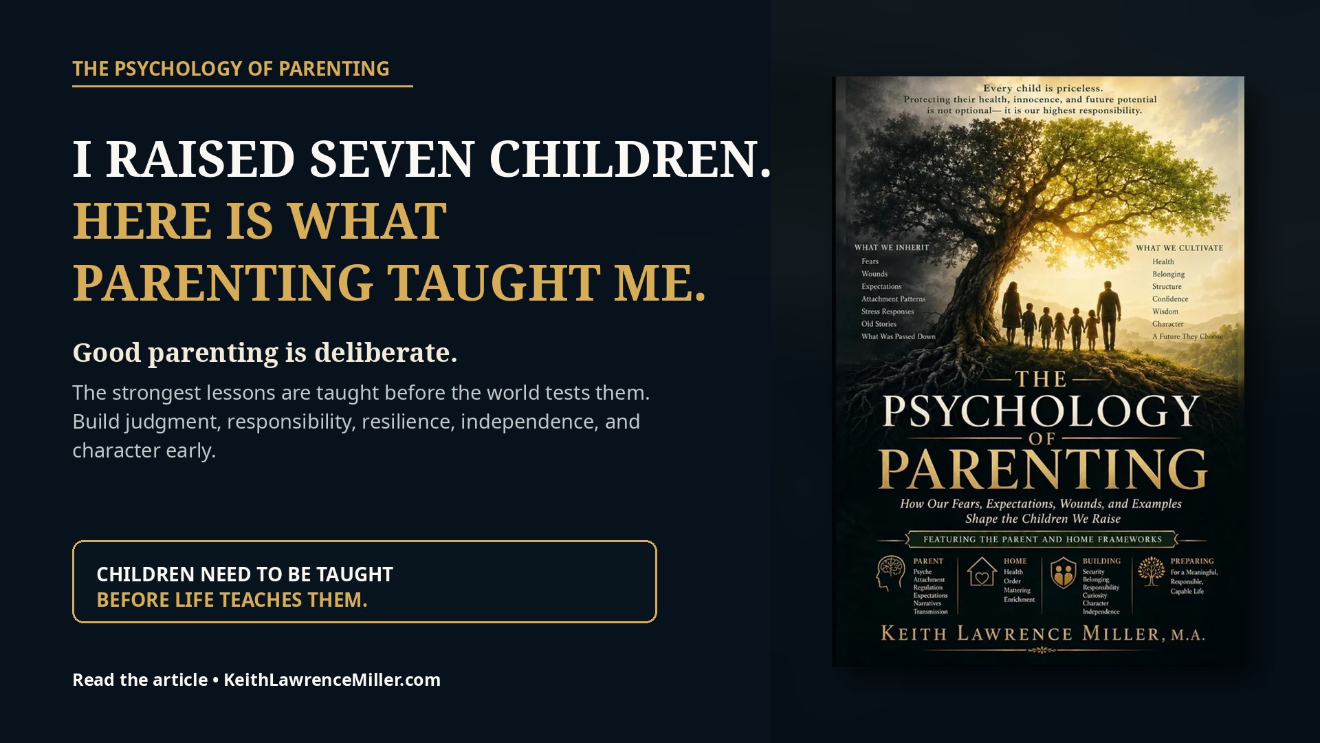 Supplied parenting article promotion with the actual book cover